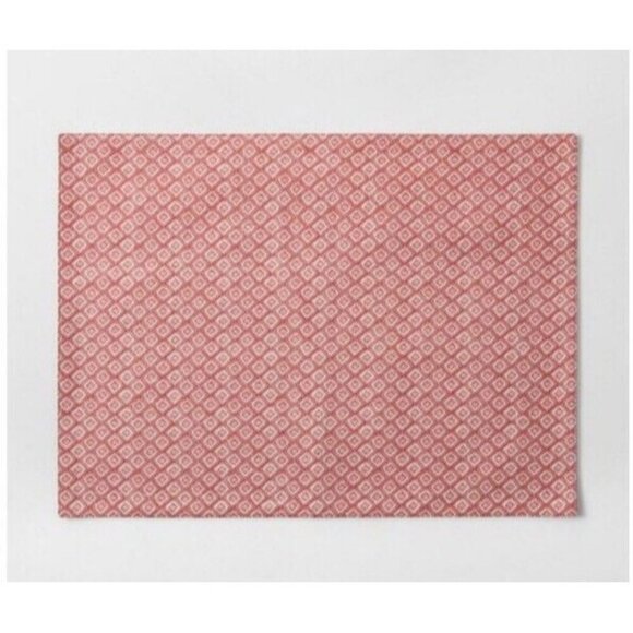 NWT THRESHOLD Target Monarch Orange Coral Diamond Reversible Placemat Table Mat - Picture 1 of 1